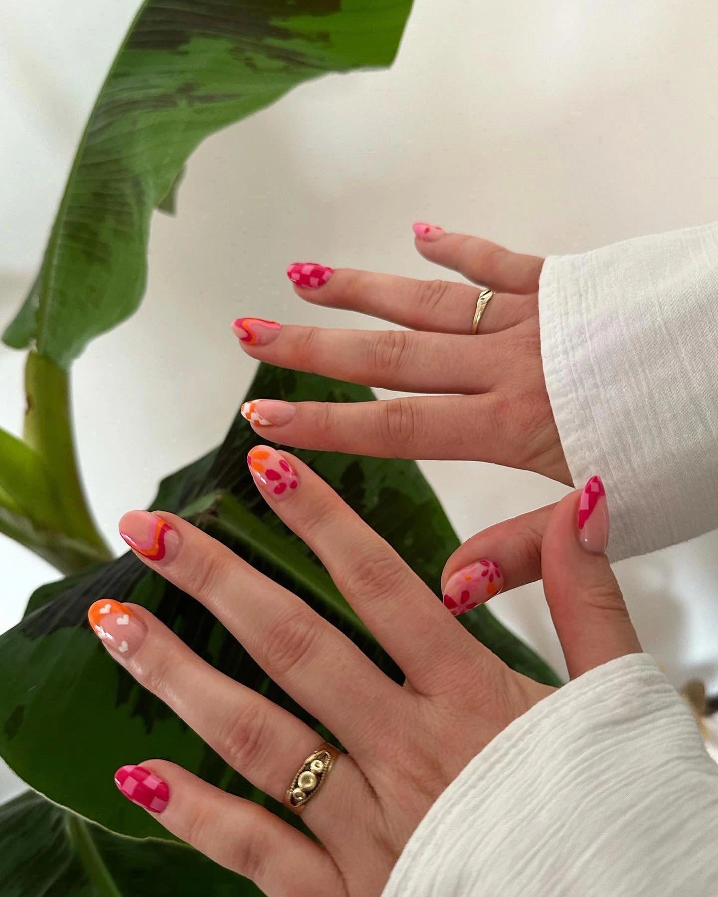 Nail art + biab behandeling resultaat